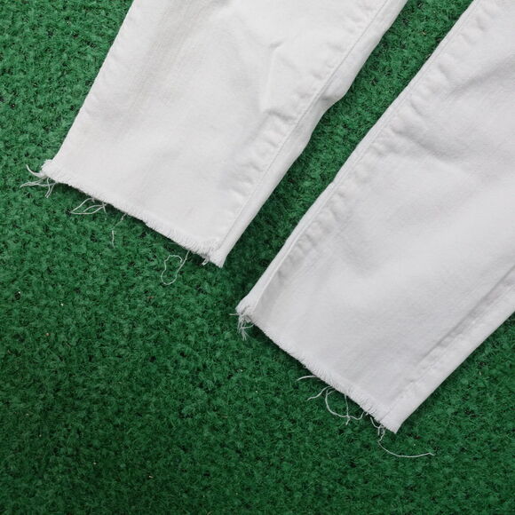 ADRIANO GOLDSCHMIED THE MIDDI ANKLE WHITE DENIM JEANS WOMENS SZ 28 28R - Picture 5 of 15